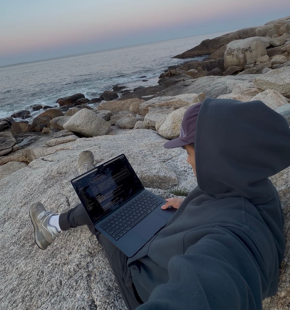 Dax Manuel coding by the coast